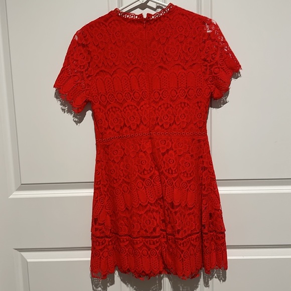 Altar’d State Red Lace Dress - Picture 5 of 6